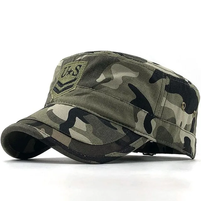 Męska wojskowa czapka z daszkiem Filip camouflage