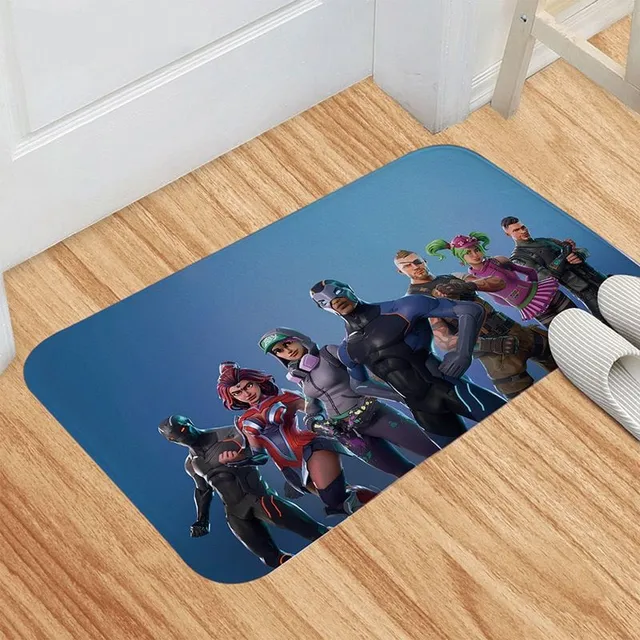 Stylish anti-slip mat with computer game motif DD001-07