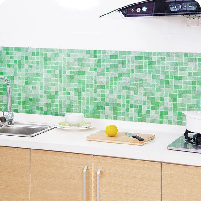 Folie autocolantă rezistentă la apă pentru bucătărie și baie - selecție din 4 culori de mozaic