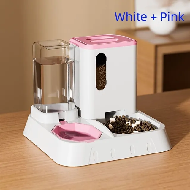 Automatic cat feeder 2v1 with bowl - Self-service dish for food for cats and dogs