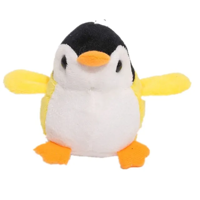 Malý plyšový barevný tučňák