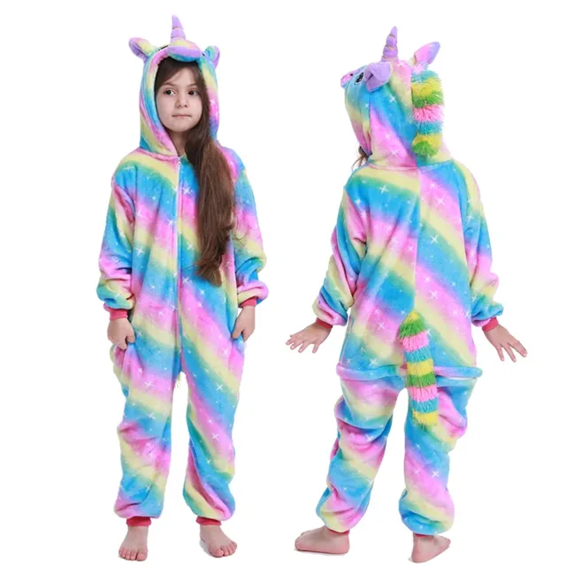 Universal animal jumpsuit for adults rainbow-star-unicorn s