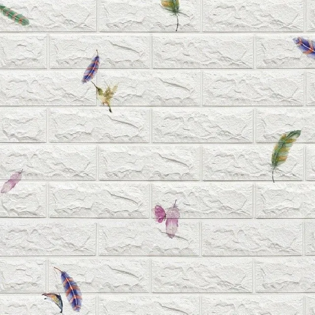 Self-adhesive wallpaper on wall G2355