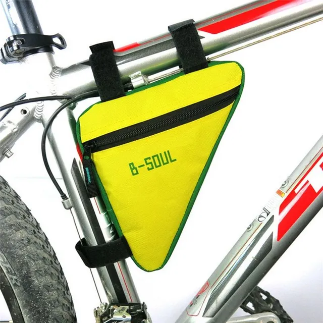 Triangular waterproof bag for bicycle frame