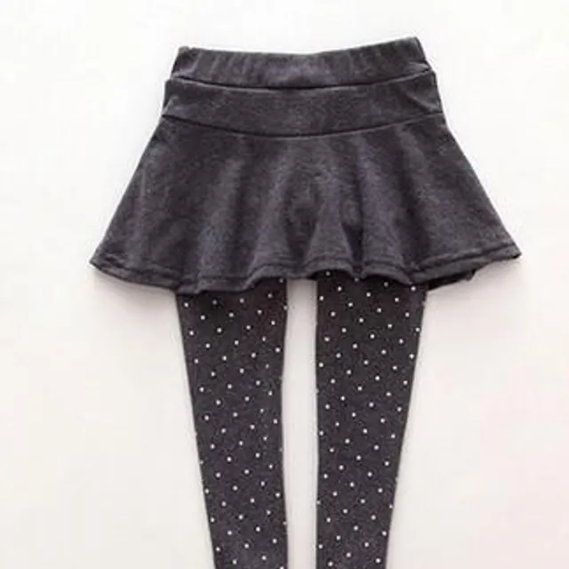 Girls cute leggings with ruffle skirt