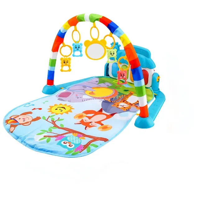 Play stand and pad for babies to crawl and play with music - Two variants
