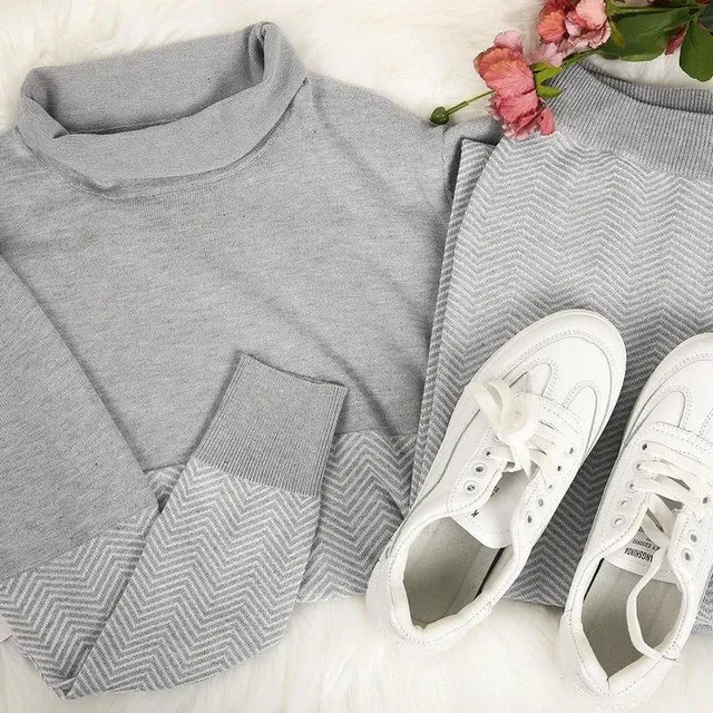 Good Feeling Herringbone Loungewear Set