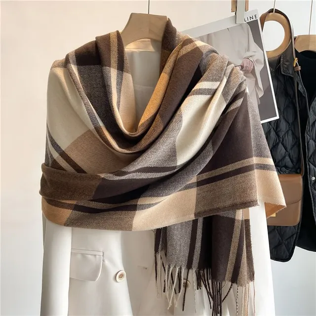 Women's luxury scarf for cold weather