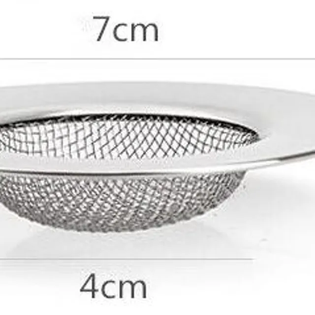 Stainless steel sink and shower sieve