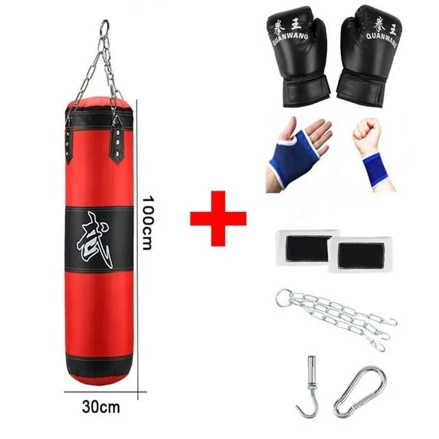 Boxing bag with chain