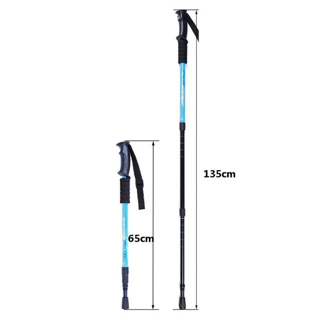 Telescopic trekking poles - 8 colours - 2 pieces