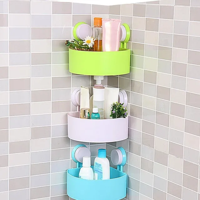 Beautiful corner shelf for bathroom in different colours