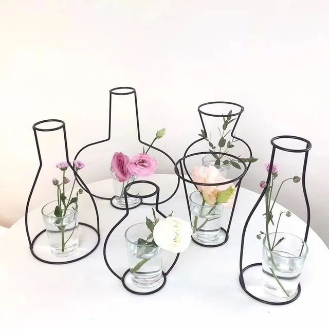 Luxury retro decoration in the shape of a flower vase