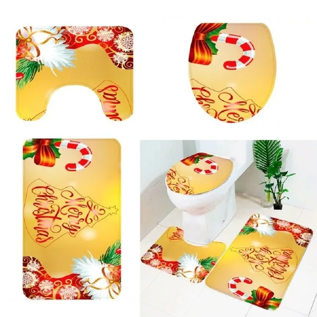 Christmas bathroom accessories 3 pcs