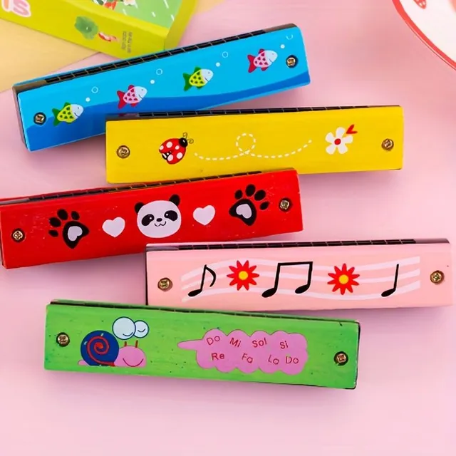 Baby blowing harmonica for beginners with 16 holes - music toy for children and parents