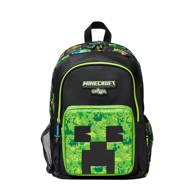 Stylish children's school supplies in the motifs of the popular game Minecraft