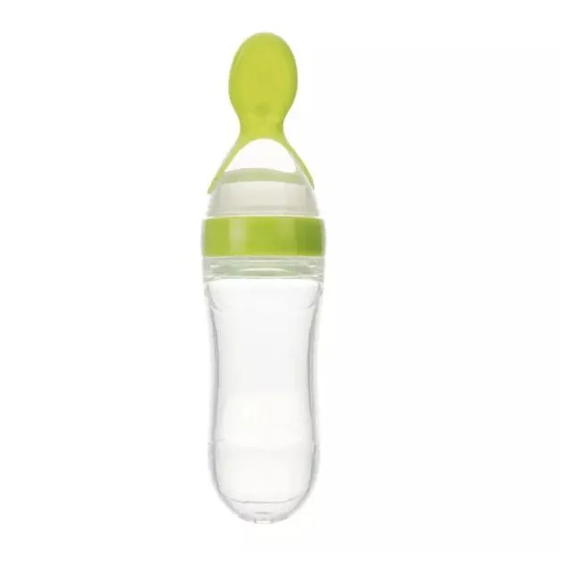 Children's vial with spoon for feeding