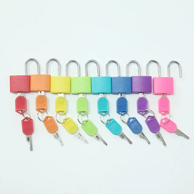 Set of educational Montessori colourful locks