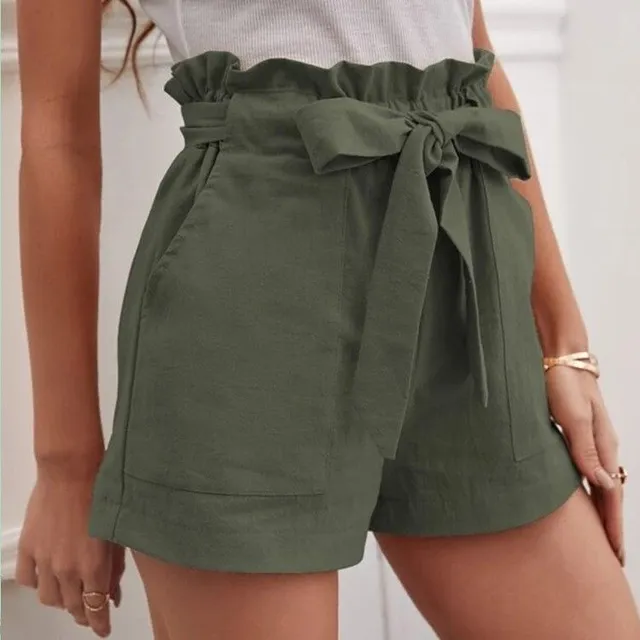 Women's stylish shorts with a bow in different colours