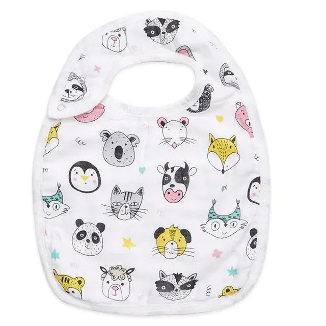 Baby bib made of bamboo cotton - soft bibs for newborns and toddlers