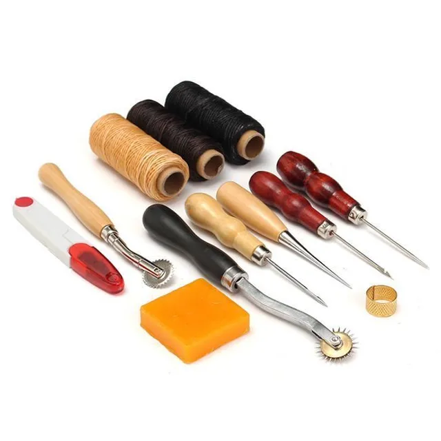 Set of tools for working with leather - 13 pieces