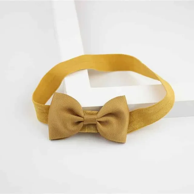 Girl elastic headband with bow