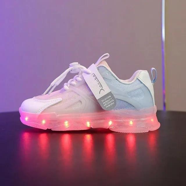 Multicolored LED boots with USB charging - style and comfort for small enthusiasts