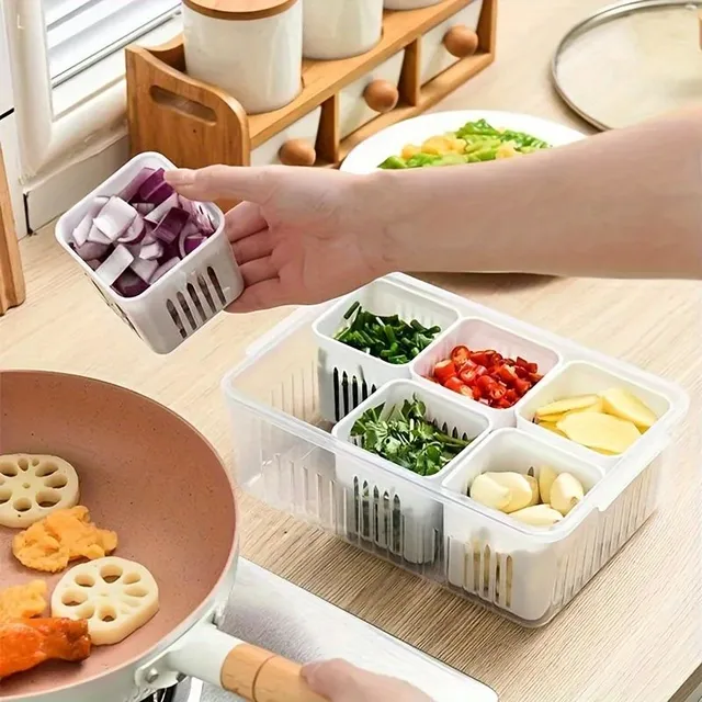 Practical Plastic Storage Kit for Fridge - For Fruit, Vegetables and More Food