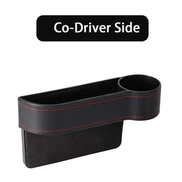 Side Seat Organizer Car Cup Holder Leather Multifunctional Car Seat Gap Filler Storage Box Seat Pocket Stowing Tidying