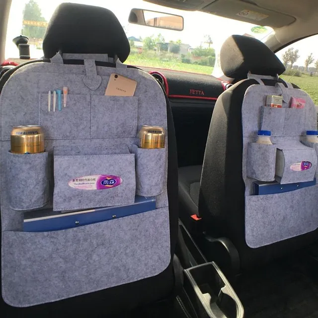 Practical storage organizer in the car