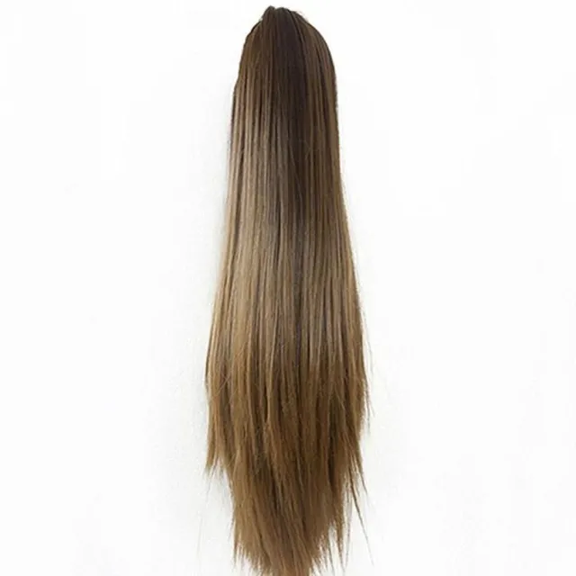 Stylish hair extensions in different colour shades