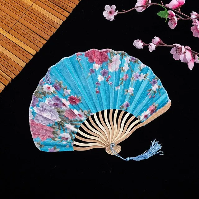 Retro modern stylish original Japanese travel fan for hot summer days - more colors