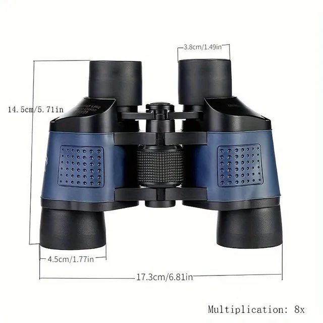 Telescope with 3.6 cm lens and 1.8 cm round, 8x magnification, high resolution