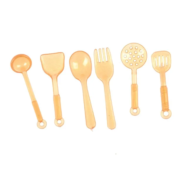 10 db Set of dishes for Barbie
