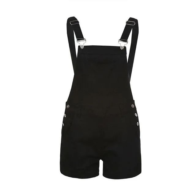 Stylish shorts with Pirenei laclo - black