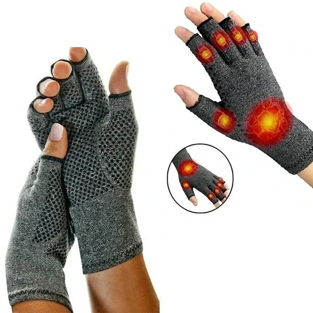 Compression gloves against arthritis with wrist support