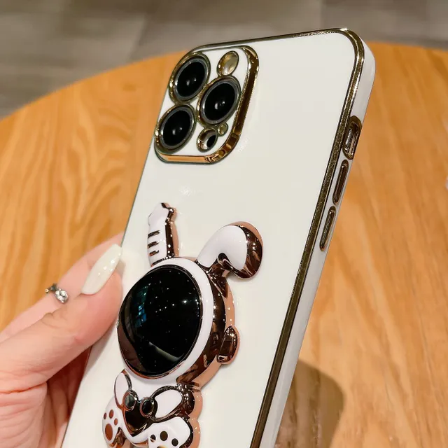 Maľovaný kryt telefónu s králik motív a iPhone a Samsung putá