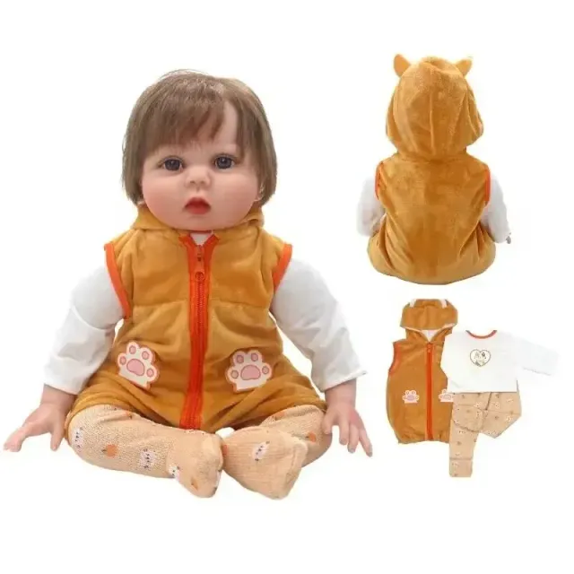 Clothing for baby doll 55 cm large - Set of dresses and socks