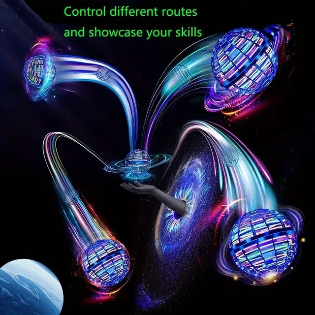 Mingea zburătoare indusă Magic Rotating Flying Ball Free Flight Path Rotating Flying Ball Inductive Drone Halloween/Thanksgiving/Christmas Gift