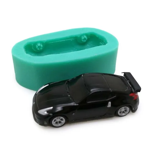 Silicone form racing car