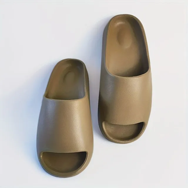 Men's EVA foam slippers, comfortable at home and outside, with anti-slip sole and open tip