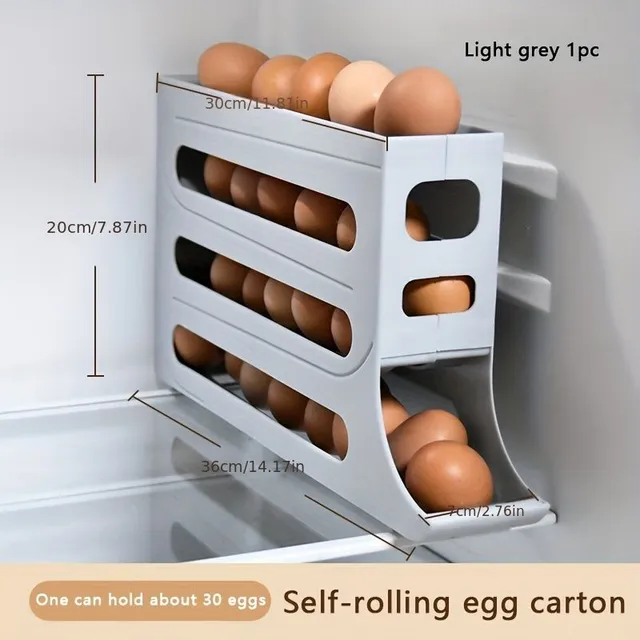 Storage box for eggs to fridge with large capacity for kitchen