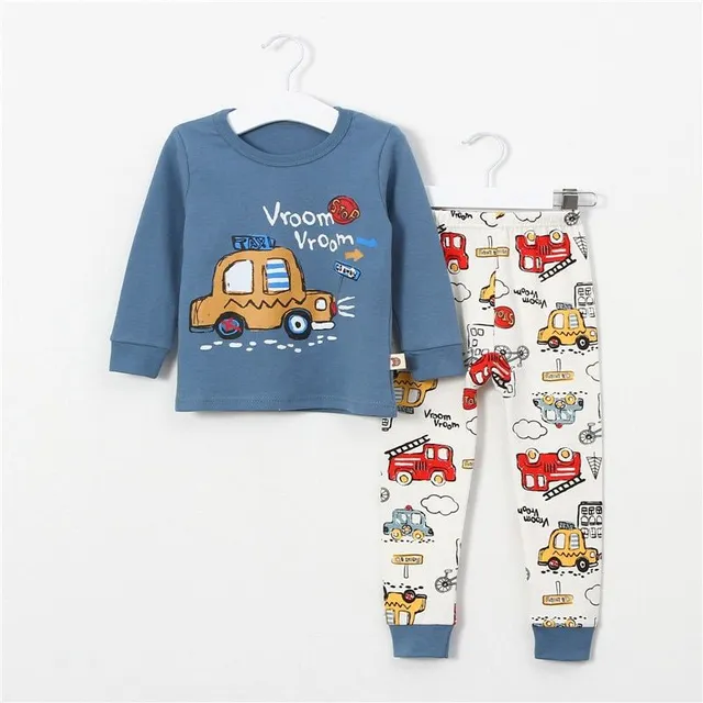 Children's cute pajamas with animal print and other