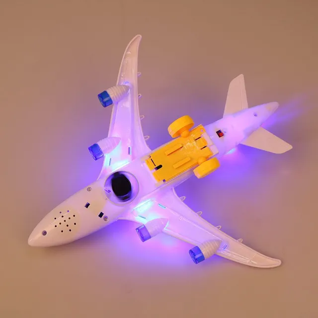 Electric aircraft Airbus A380 with flashing lights and sounds - baby toy