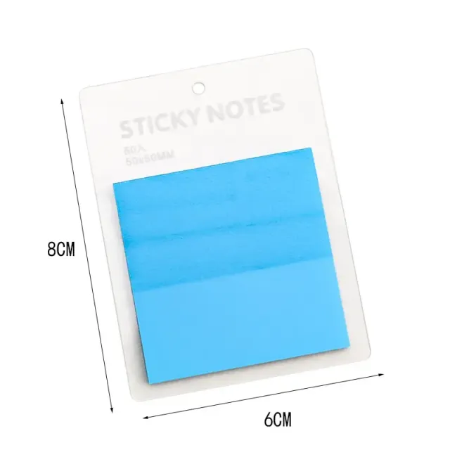 50 sheets of transparent waterproof colour self-adhesive note sheets