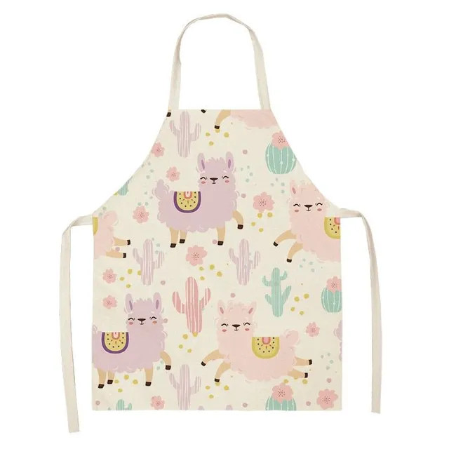 Cute apron for kitchen with Lama Kerri