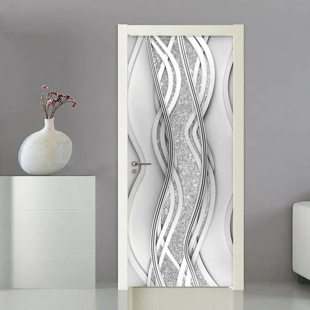 Self-adhesive wallpaper for doors