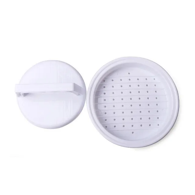 Kitchen press for hamburgers - white