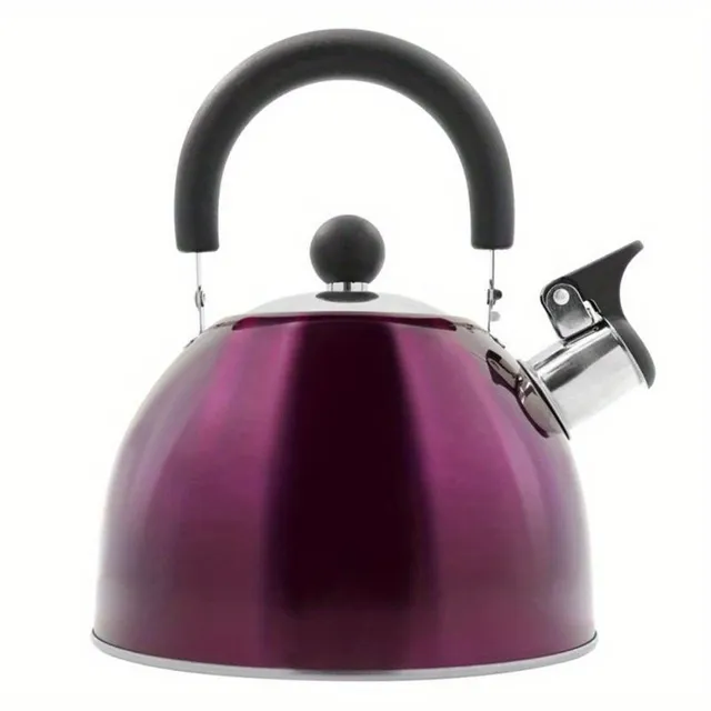 2500ml stainless steel tea kettle for charcoal, gas, electricity and ceramics - easy to clean and re-usable