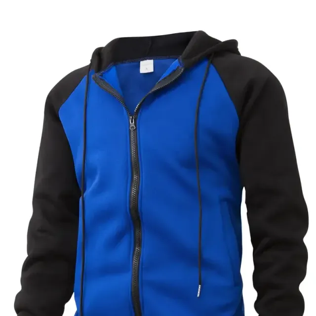 Men's hooded sweatshirt with zipper - various colours